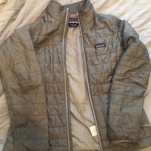 Patagonia grey nano puff jacket